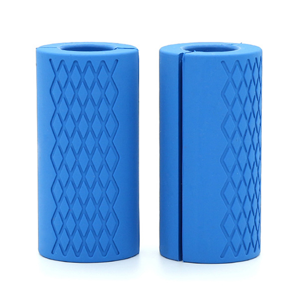 

1 Pair Barbell Bar Dumbbell Kettlebell Fat Grips Thick Handle Pad, Blue, 501 Original