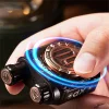 Twin Linkage Push Card Fingertip Gyroscope Snap Coin Metal Trendy Play Piece Decompression Mechanical Black Technology Toy