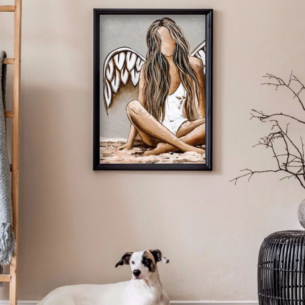 Full Round Diamond Painting 30*40cm - Angel Girl