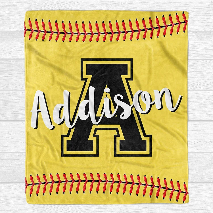 Personalized Softball Lover Blanket For Comfort & Unique|BKKid85