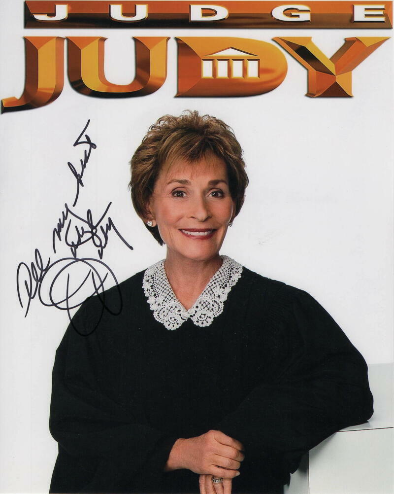 JUDITH JUDGE JUDY SHEINDLIN SIGNED AUTOGRAPH 8X10 Photo Poster painting - JUDY JUSTICE, LEGEND