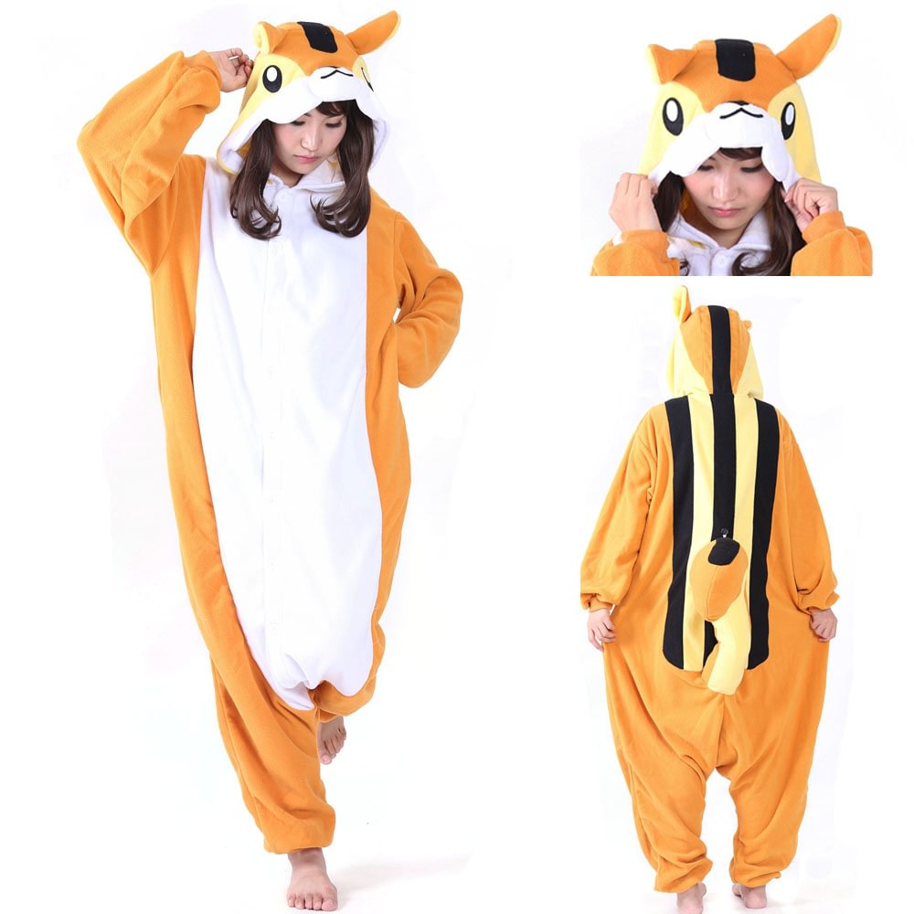 Adult Squirrel Kigurumi Animal Onesies Pajamas Animal costume-Pajamasbuy