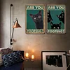 2pcs - Black Cat - Vintage Metal Signs(8*12Inch)  - Cat
