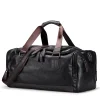 Men's Leather Large Capacity Gym Travel Tote