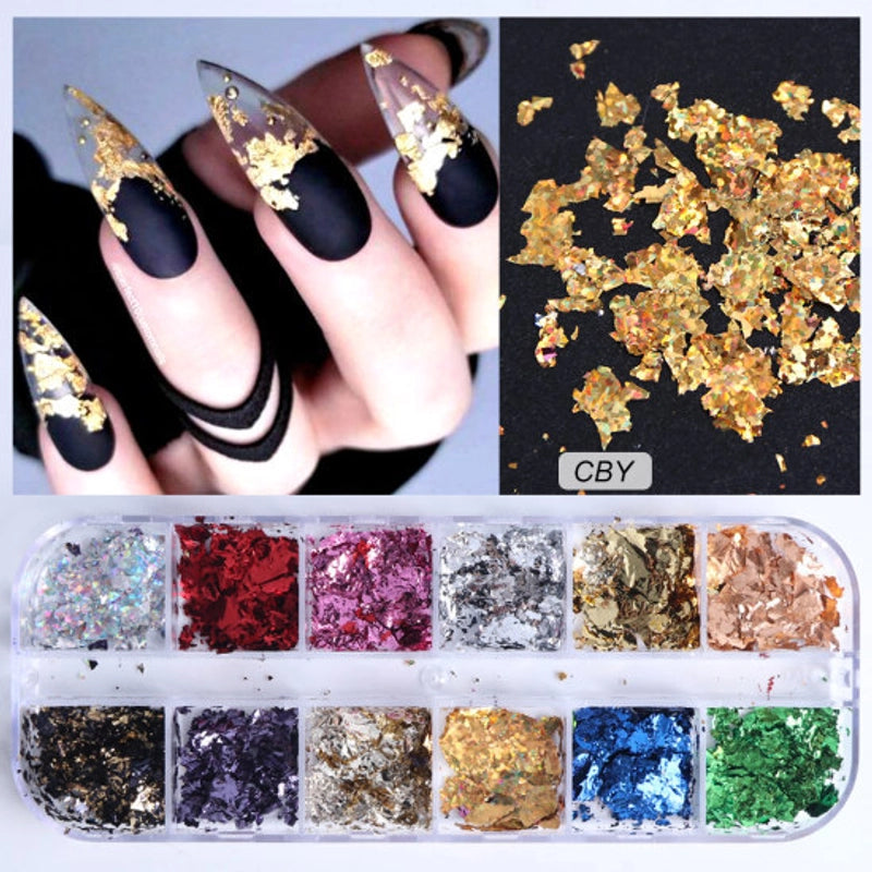 Nail Sequ Glitter Online Red Hot Boxed Nail Glitter Gathered Aurora Laser Sequ Boxed