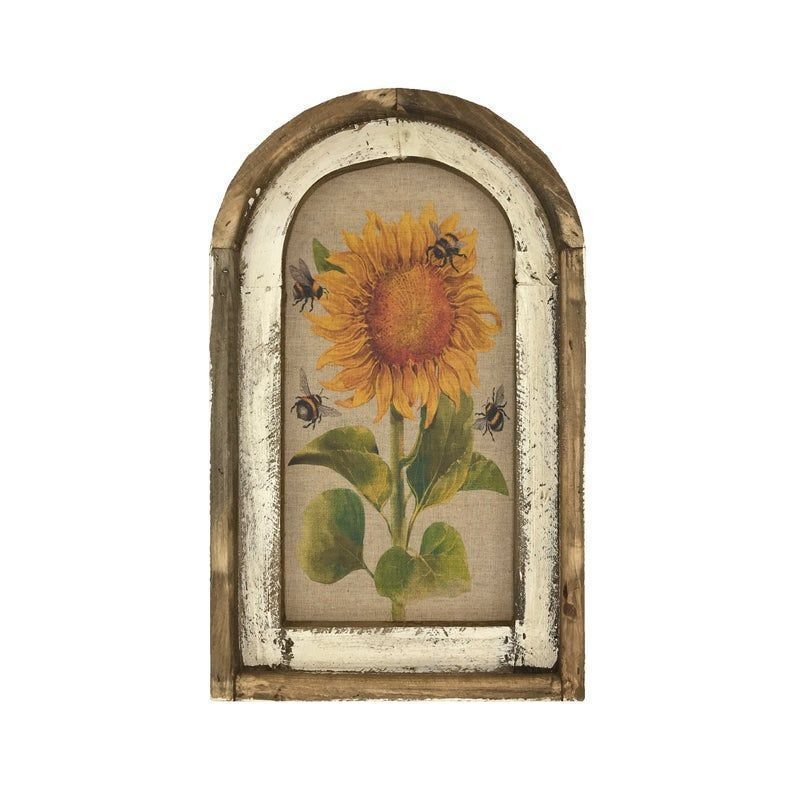 Sunflower Wall Art Rustic Farmhouse Decor