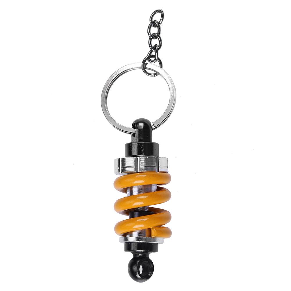 

Universal Shock Absorber Shaped Metal Key Chain Gift Motorcycle Decor, Yellow, 501 Original