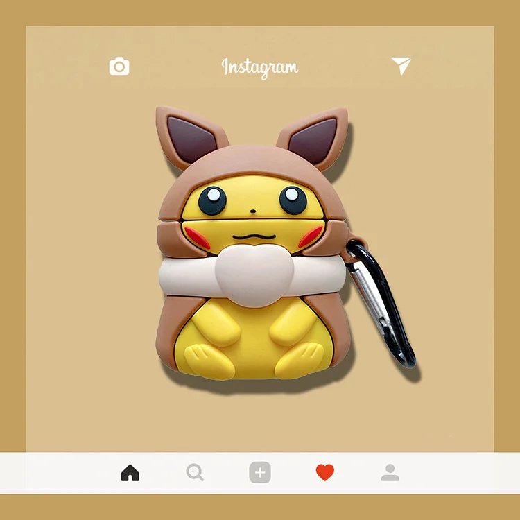 Pokemon Pikachu Eevee AirPods Case weebmemes