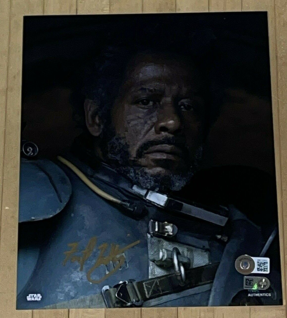 Forest Whitaker signed Star Wars Saw Gerrera 8x10 Photo Poster painting BAS Beckett COA