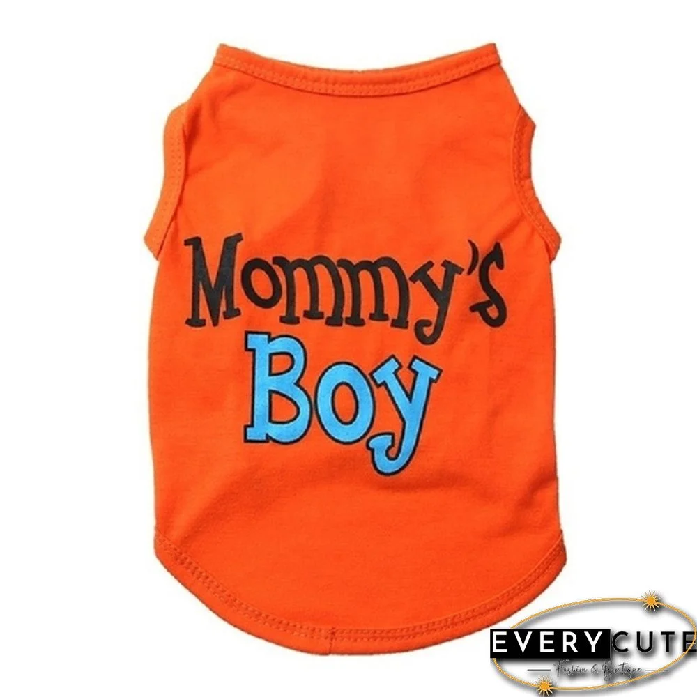 1PCS New spring and summer pet clothes breathable vest comfortable special printed personality shirt