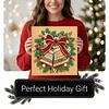 (25x25cm)DIY Pearl Painting Xmas Framed Handmade Pearl Material Art Kit Living Room Decor