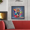 Diamond Painting-DIY Full Round Drill Colorful Tiger