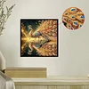 Diamond Painting-DIY Crystal Rhinestone Golden Peacock