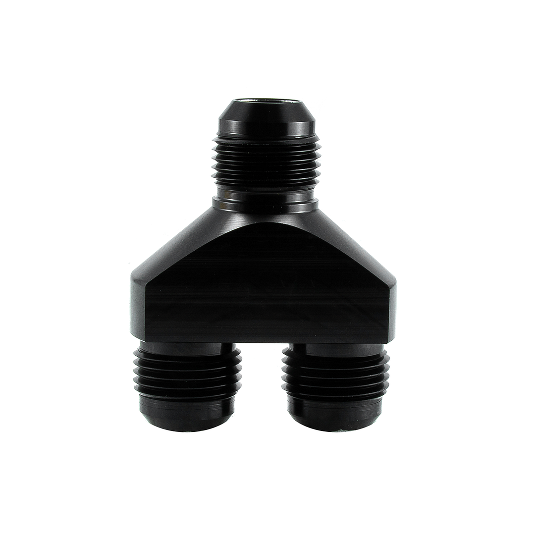 Alloyworks -10AN "Y" Block Fitting Junction Coupler 10/10/10AN Y Parallel Exit Aluminum PRO Quick Connector