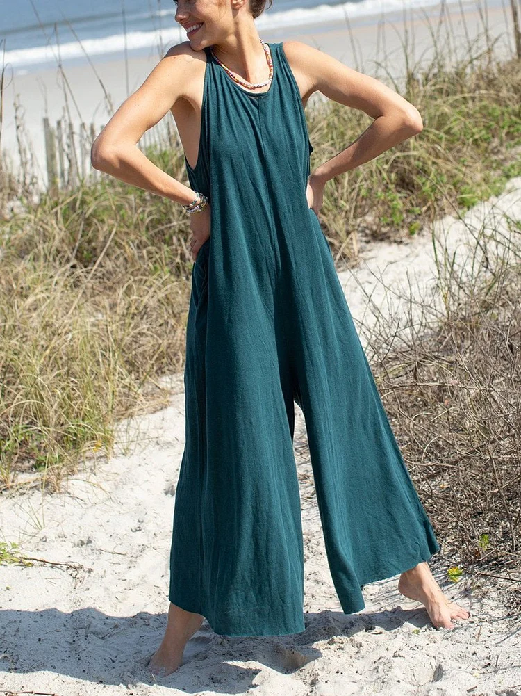 Casual solid Jumpsuit