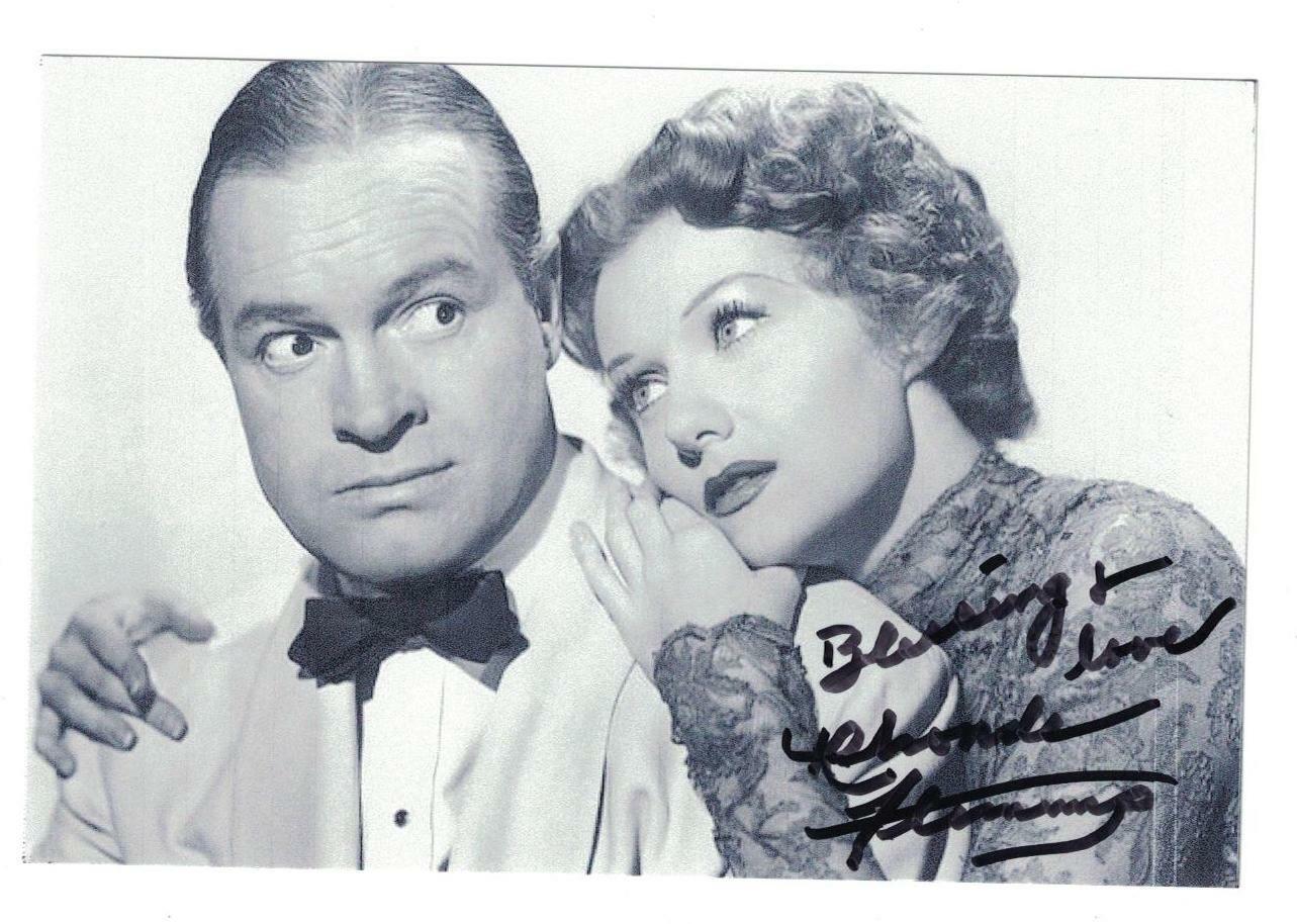 Rhonda Fleming Signed Autographed 4 x 6 Photo Poster painting Actress Singer C