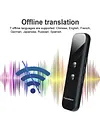Language Translator Bidirectional Interpretation Tool Rechargeable Real-Time Translation Machine Supports 144 Languages Portable Intelligent Translators for Learning Travel Businesses