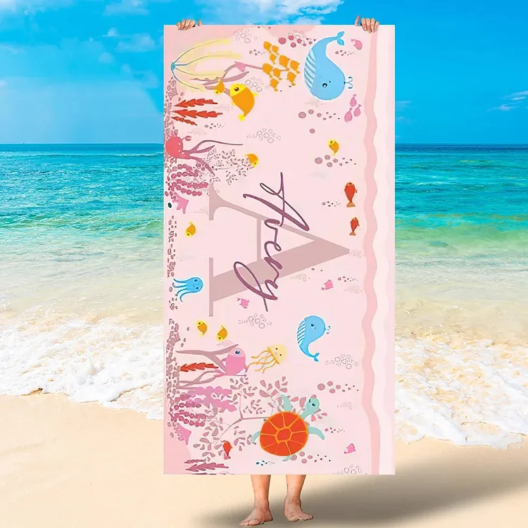 BlanketCute-Personalized Bath Towel with Your Name | 12