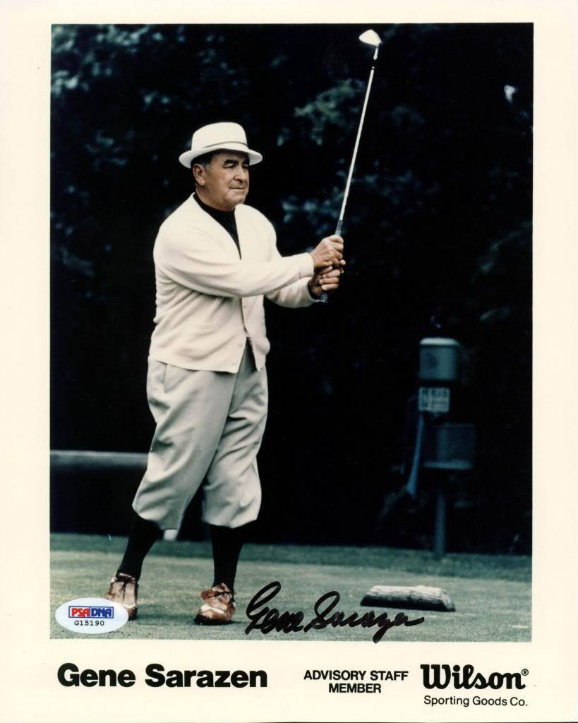 Gene Sarazen Golf Signed Authentic 8X10 Photo Poster painting Autographed PSA/DNA #G15190