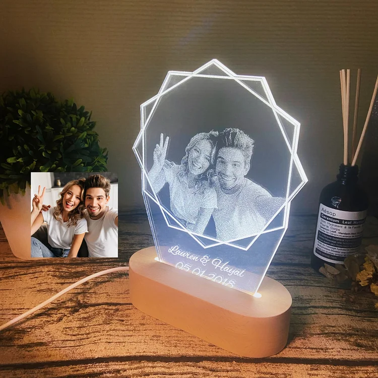 Personalized Heart LED Lamp - 12 Reasons Why I Love You