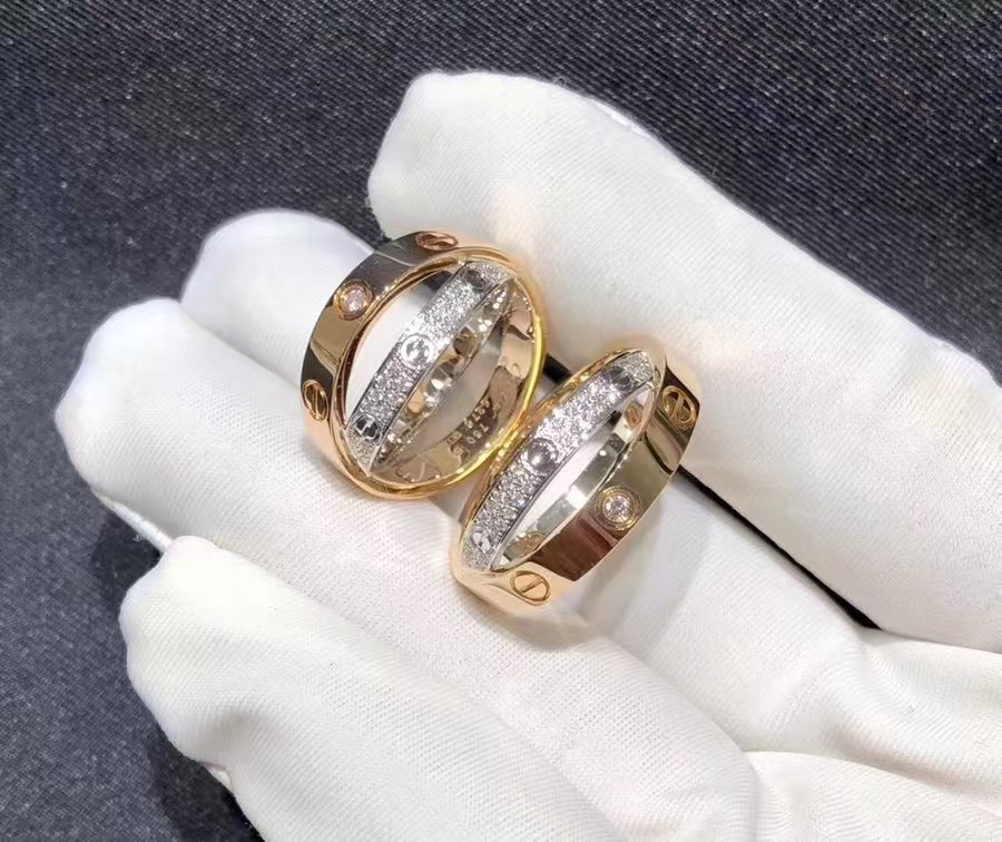 Buy replica Cartier LOVE Ring - Mixed Metal Color and replica jewelry from PICKS Jewelry