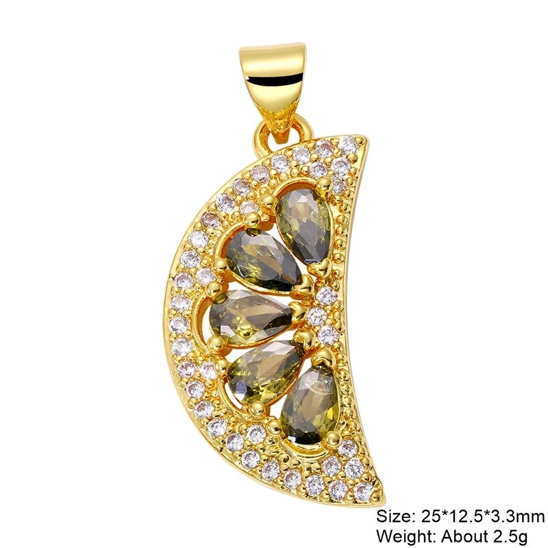 Classic Style Streetwear Cross Devil’s Eye Copper Plating Inlay Zircon 18k Gold Plated Charms