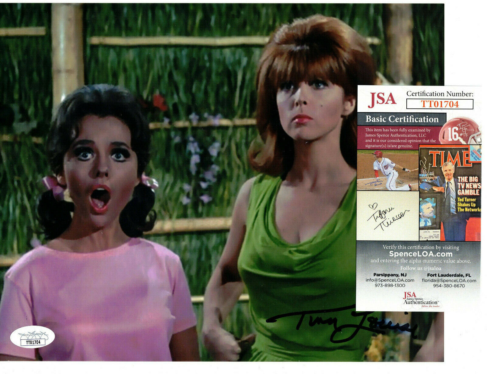 Tina Louise Signed 8x10 Photo Poster painting Autograph, Ginger, Gilligan's Island, JSA COA