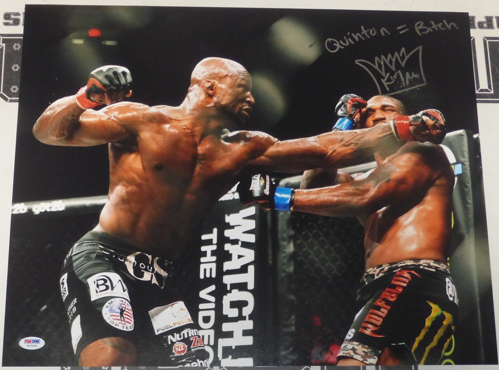 King Mo Signed UFC 16x20 Photo Poster painting PSA/DNA COA Bellator Picture MMA Muhammed Lawal 2