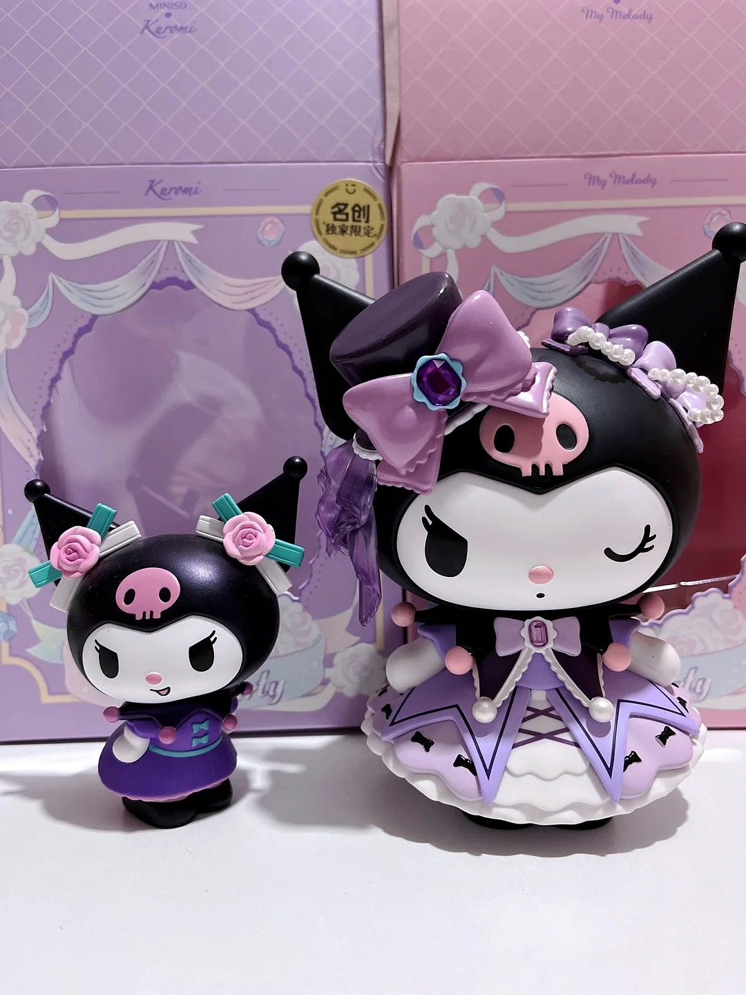 Sanrio x Miniso My Melody Kuromi Rose Party Large Figurines