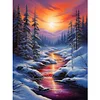 Diamond Painting-DIY Full Round Drill Snow Scenery