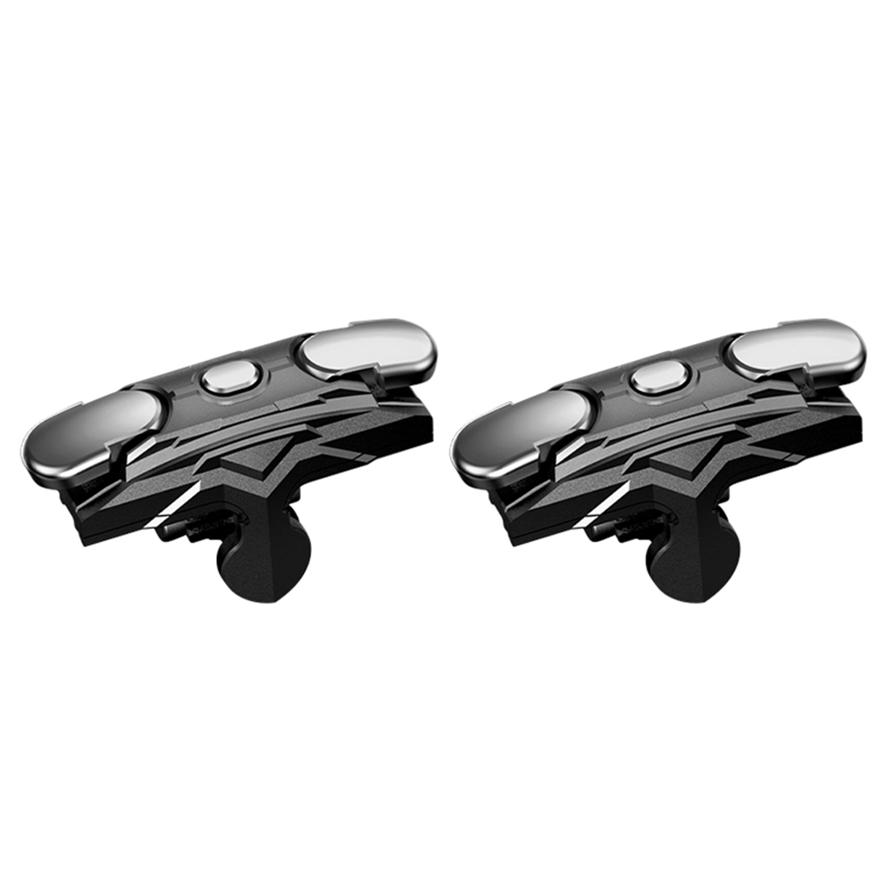 

2pcs S02 Trigger Controller for PUBG Mobile Gamepad for Cell Phone (Black, 501 Original