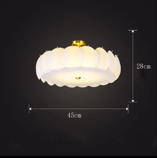 Modern Minimalist Light Luxury All-copper Ceiling Lamp