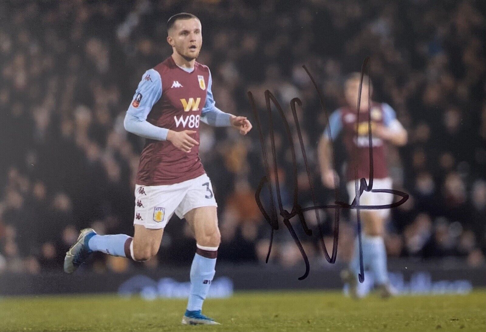 Indiana Vassilev Genuine Hand Signed Aston Villa 6X4 Photo Poster painting 2