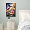 Flowers and Birds Full DIY 5D Round Drill Diamond Art Kits Large Size 40*60cm Diamond Dots Paintings Picture Arts Craft Diamond Crystal Rhinestones Painting Kits for Adults/Beginners Gift Home Decor