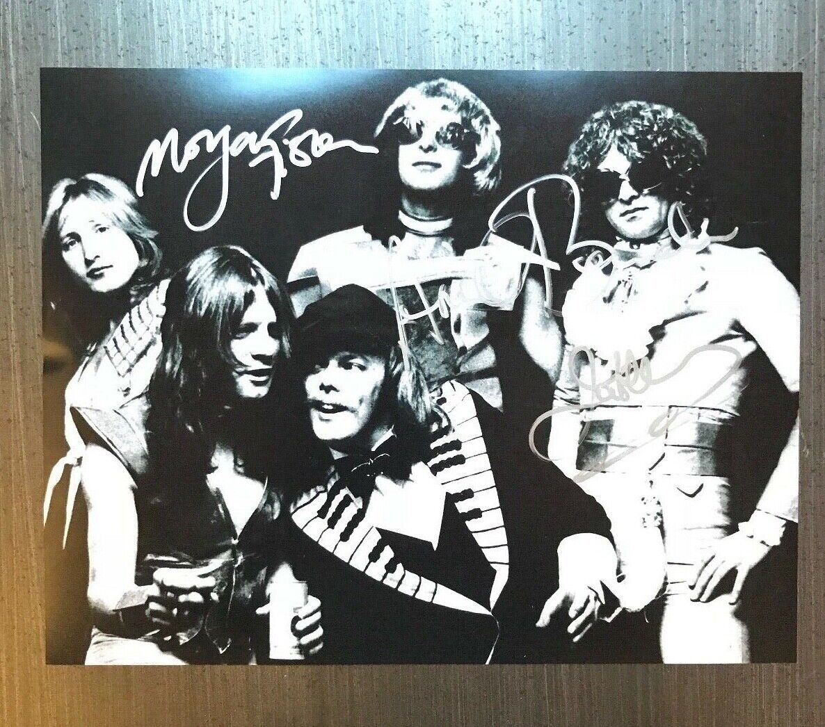 * MOTT THE HOOPLE * signed 11x14 Photo Poster painting * IAN HUNTER, FISHER & BENDER * PROOF * 3