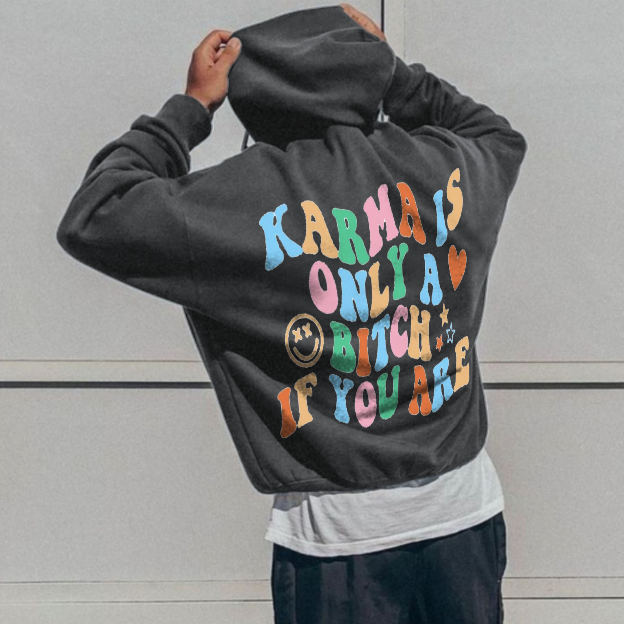 Karma Is Only A Bitch If You Are, Men's Hoodie. / [blueesa] /