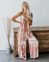 Women's Drawstring Dyed Printed One Piece Pants