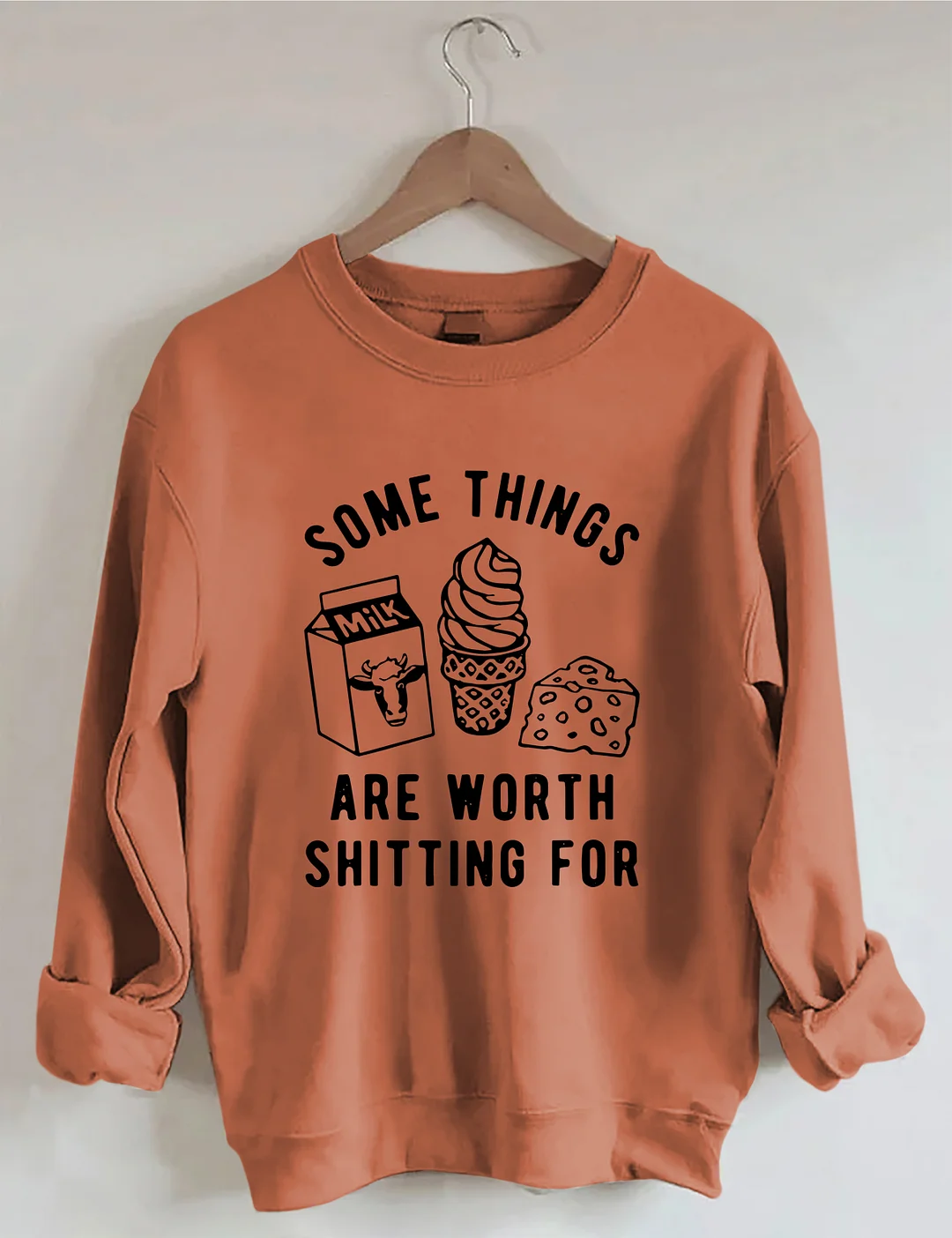 Some Things Are Worth Shitting For Sweatshirt 