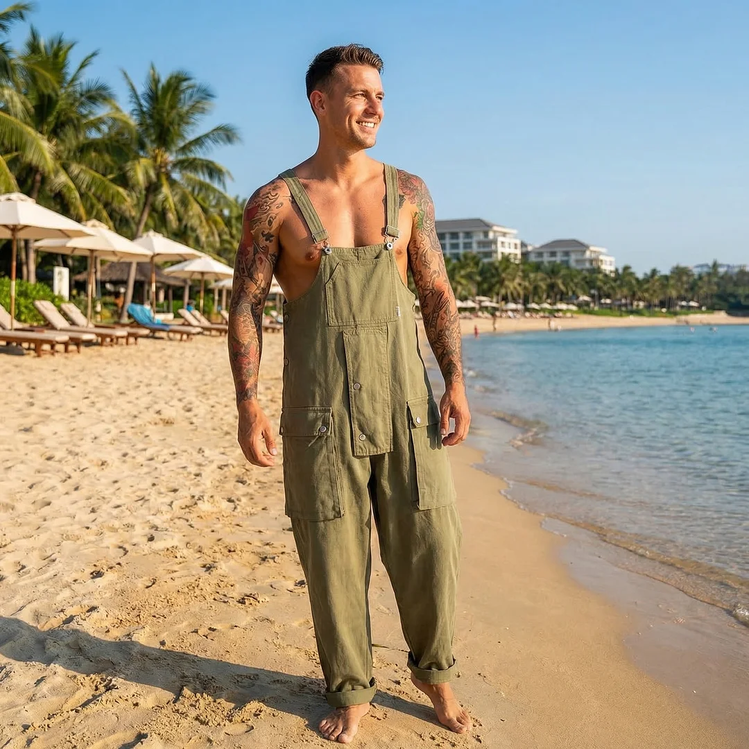 Cotton Canvas Jumpsuit-inspireuse