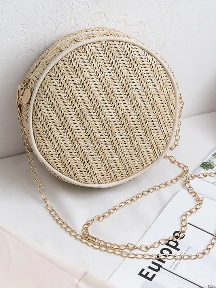 Summer Rattan Woven Beach Shoulder Bag shopify Stunahome.com