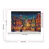 (60*45cm)Xmas House - Round AB Drill Diamond Painting