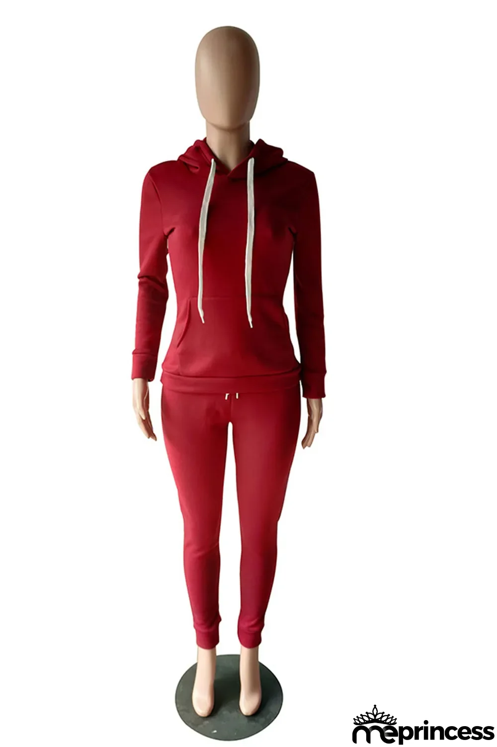 Grey Casual Solid Hooded Collar Plus Size