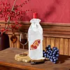 4 Pack DIY Rhinestone Drawstring Wine Gift Bags,  Diamond Painting Wine Decor Bag for Festival Gift Home Table Decor(Maple leaves)