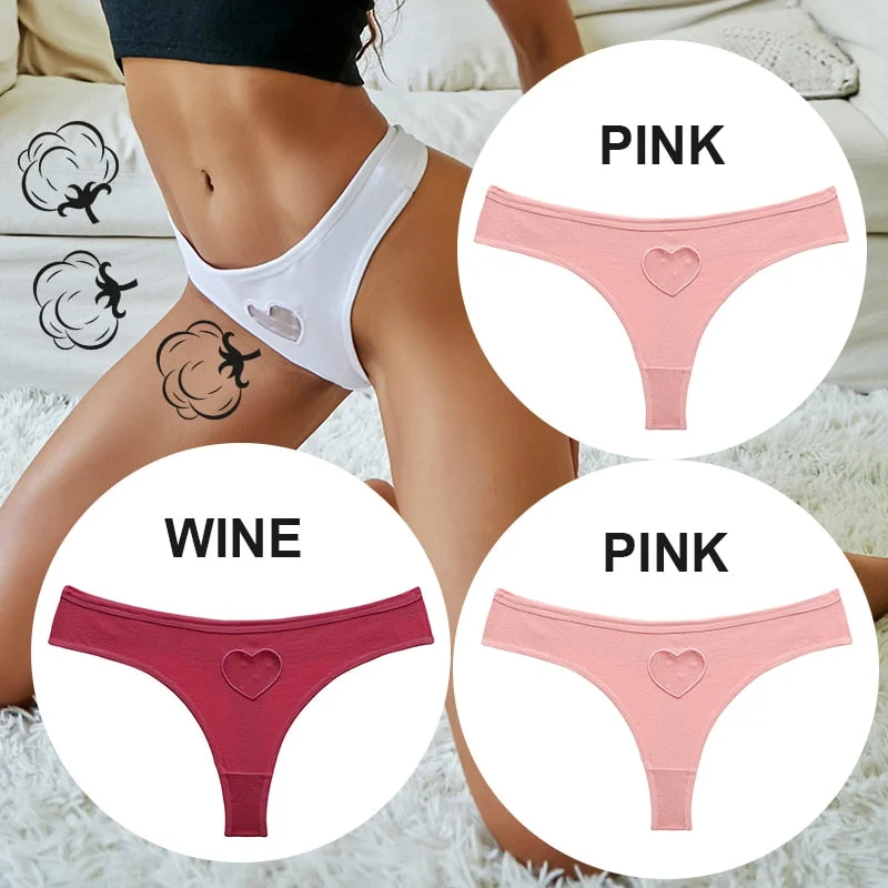 FINETOO 3PCS/Set S-XL Women Panties G-String Underwear Fashion Thong Lingerie Low Rise Panty Sexy Lace T-Back Woman Panties
