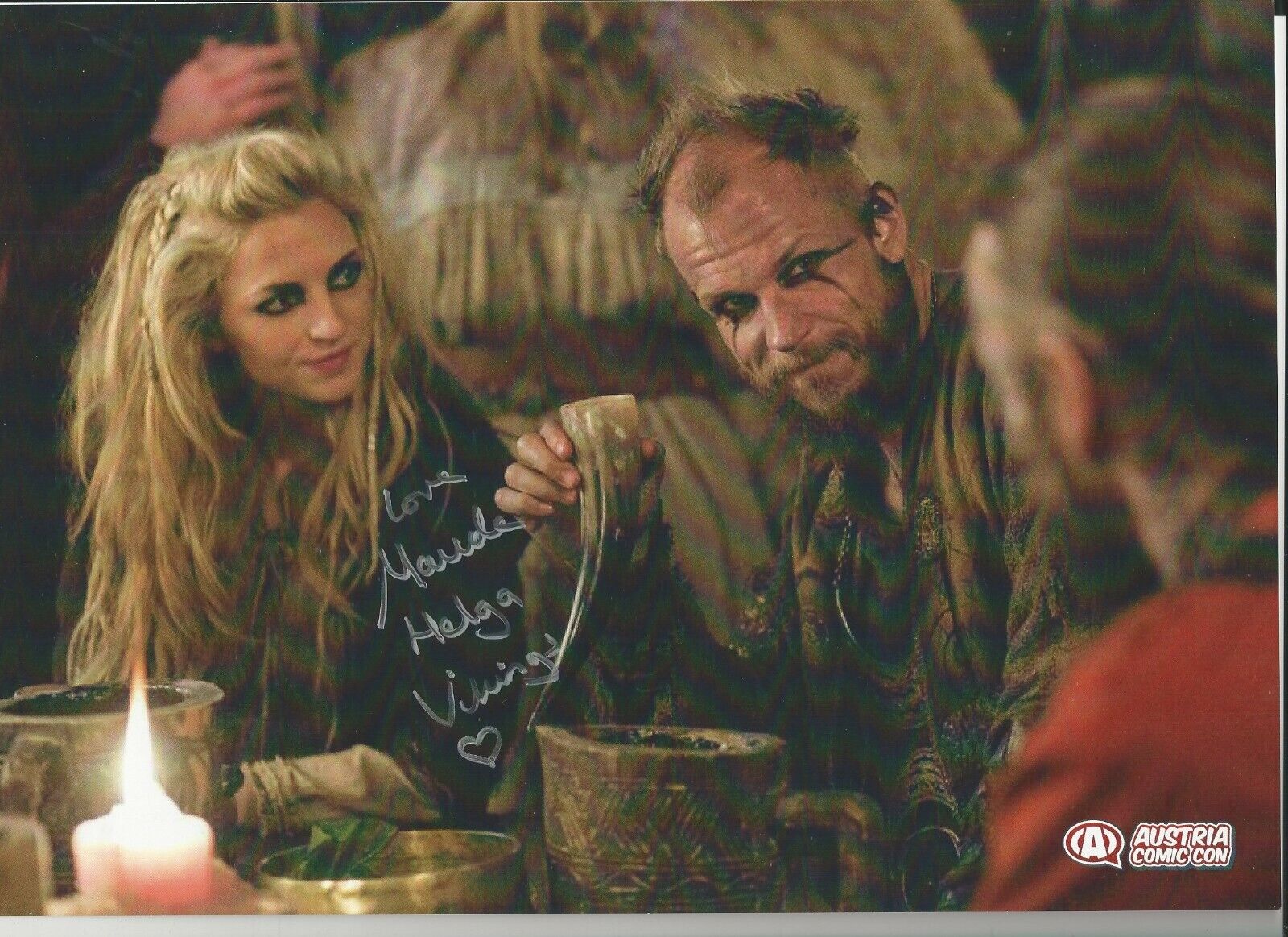 Maude Hirst - Vikings signed Photo Poster painting