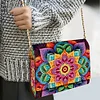(US Local)DIY Mandala Diamond Art Wooden Coin Pouch with Chain 5D Diamond Painting Purse