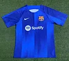 2023/2024 Barcelona Training Wear Blue Jersey perfectftball