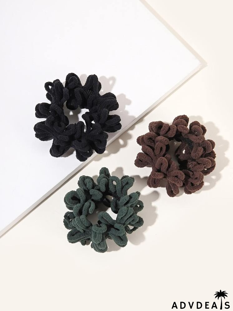 3pcs Solid Hair Tie