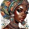Black Woman - Crystal Rhinestone Diamond Painting