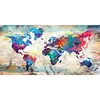 World Map - Full Round/Square Diamond Painting(80*40cm)